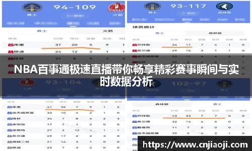 NBA百事通极速直播带你畅享精彩赛事瞬间与实时数据分析